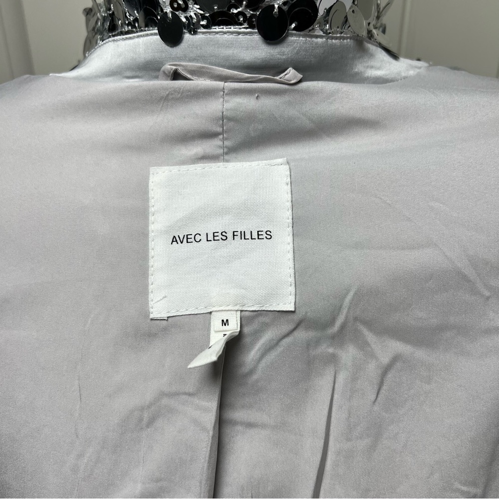Avec Les Filles oversized sequence jacket size med - Picture 7 of 8